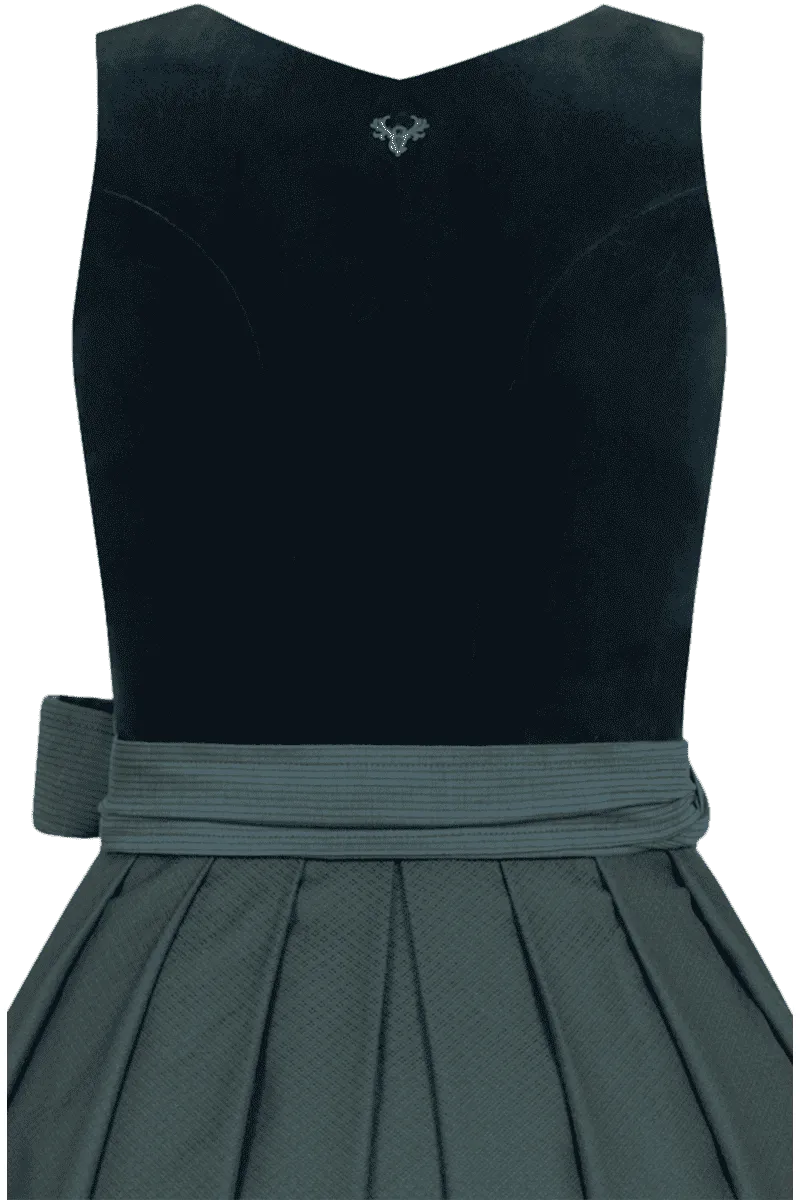Samtdirndl herzförmiger Ausschnitt