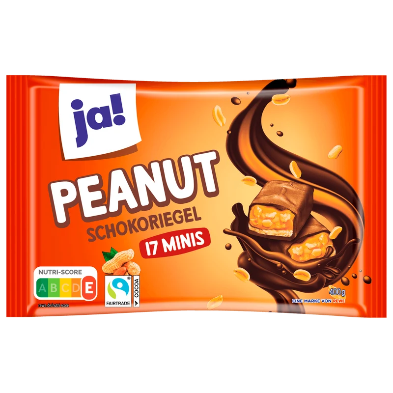 ja! Peanut Mini Schokoriegel 400g