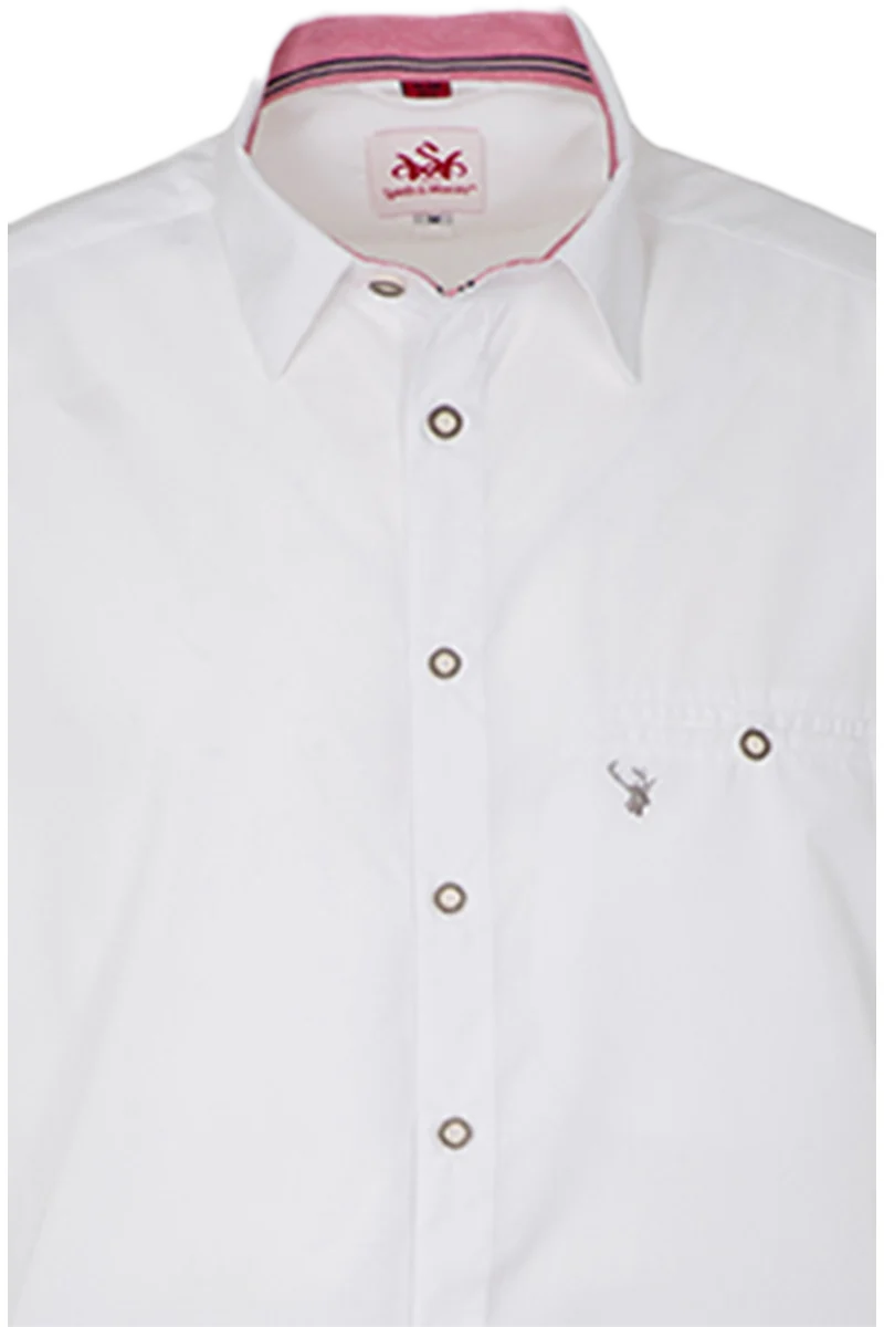 Herren Kurzarm Trachtenhemd Slim fit