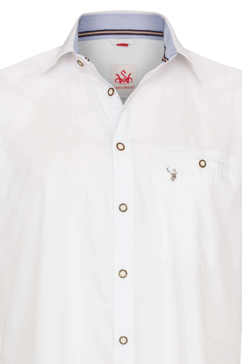 Herren Kurzarm Trachtenhemd Slim fit