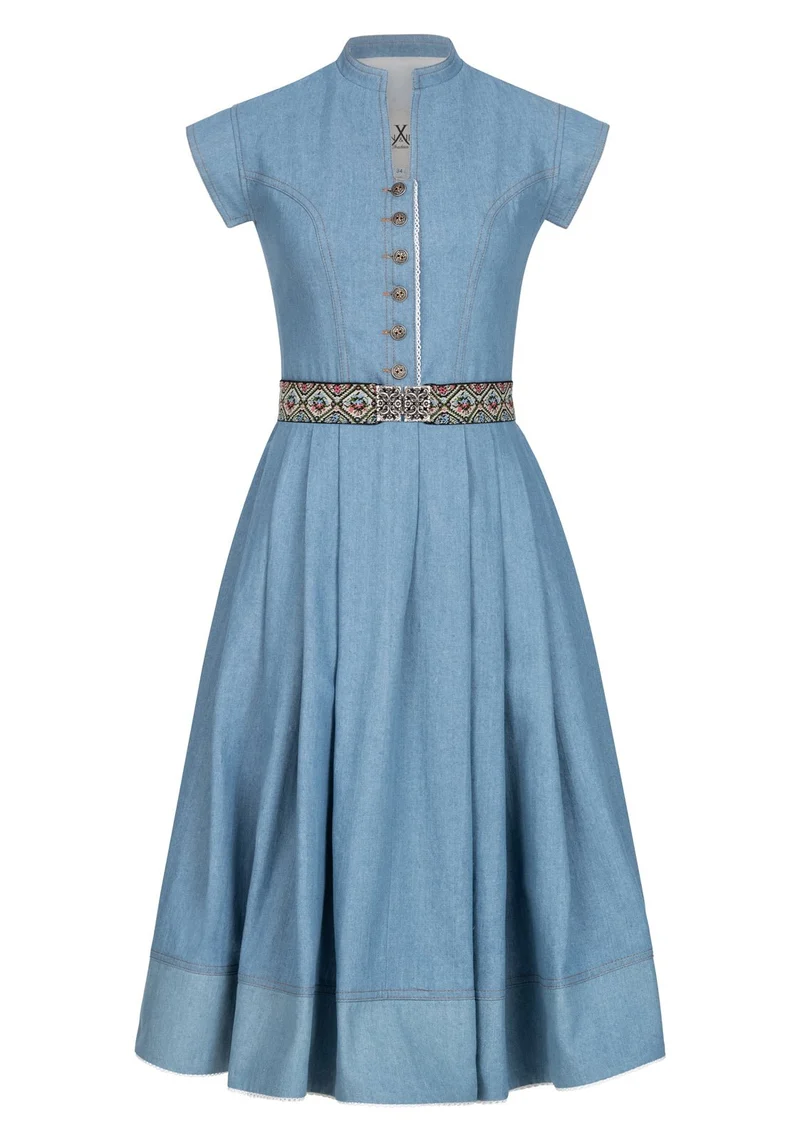 JEANS DIRNDLKLEID HELLBLAU/ CREME