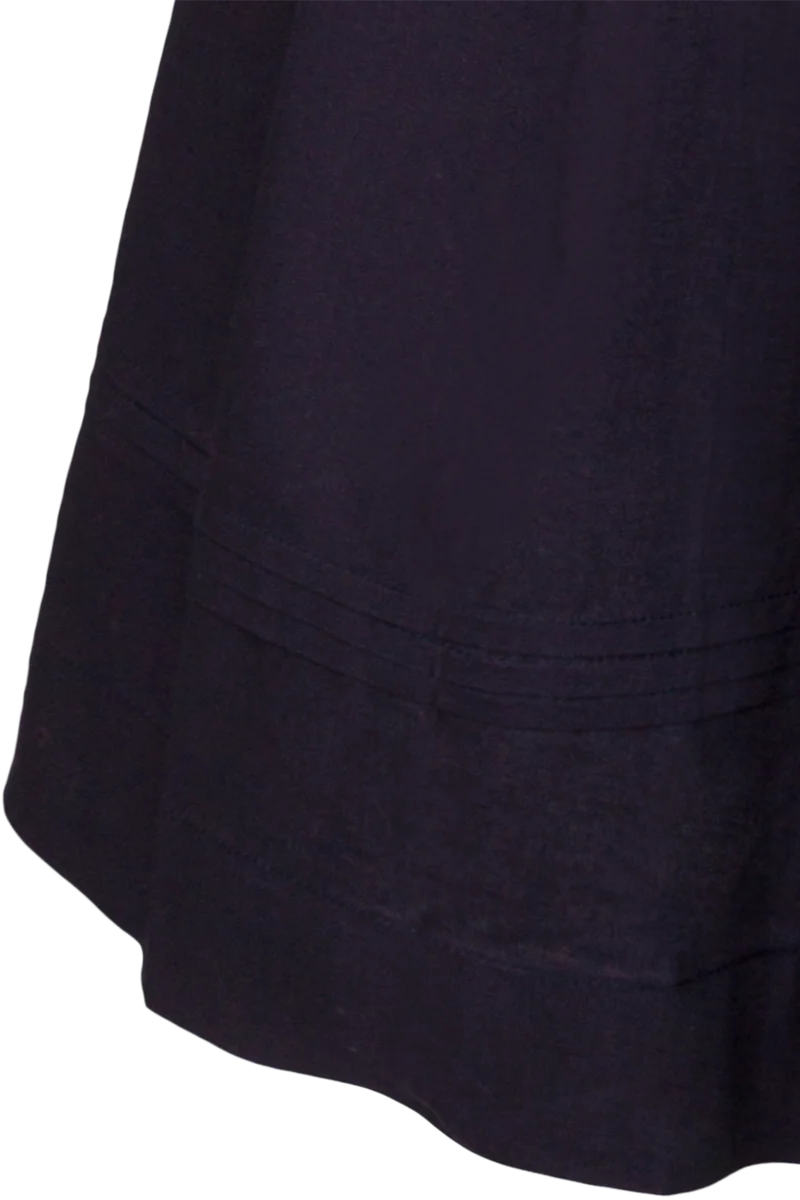 Dirndl aus Baumwolle mit Puffärmel - dunkelblau