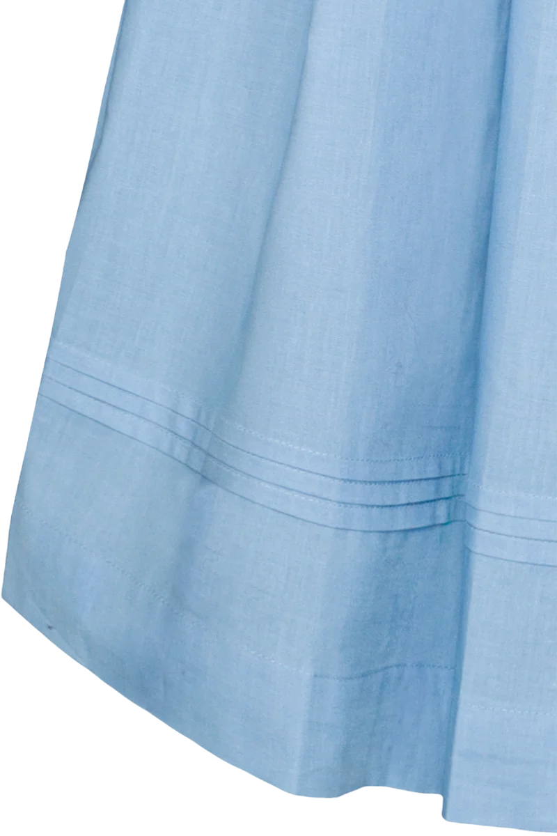 Dirndl aus Baumwolle mit Puffärmel - dunkelblau