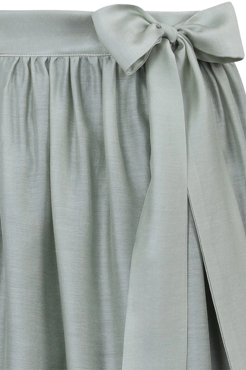 Midi-Dirndlschürze 75 cm semi-transparent - jadegrün