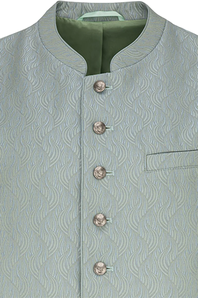 Elegante Herren Trachtenweste mit Jacquardmuster