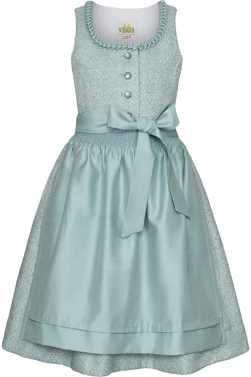 Kinderdirndl mit floralem Jacquardmuster