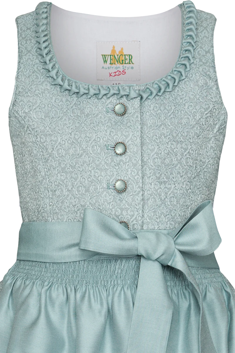 Kinderdirndl mit floralem Jacquardmuster