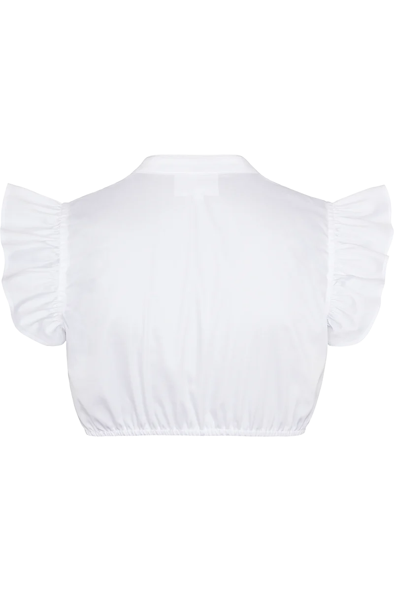 Stretch-Dirndlbluse mit Flügelarm