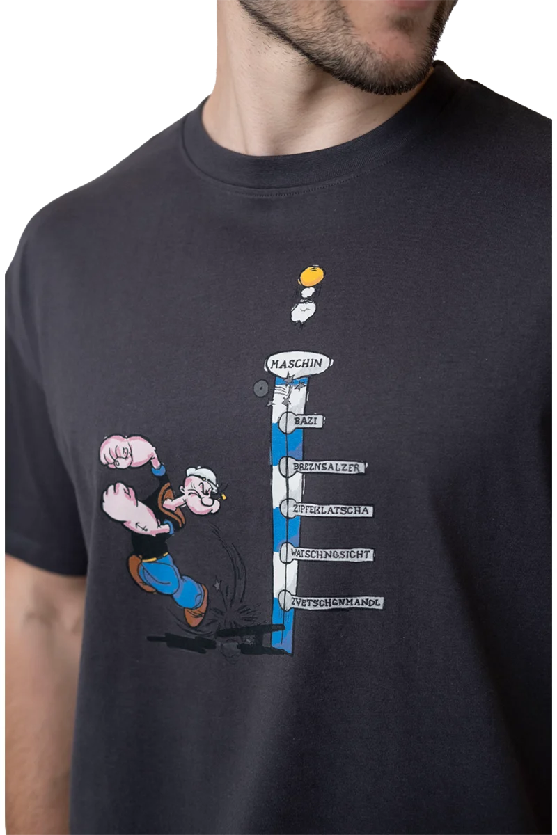 Herren T-Shirt 'Popeye haut den Lukas'