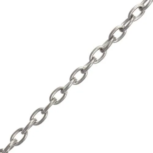 Trachtenkette für Dirndl-Schnürung Silberfarben – Metallkette T-KETTE