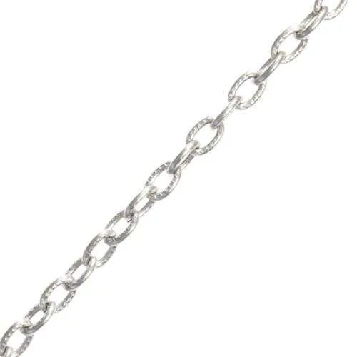 Trachtenkette für Dirndl-Schnürung Silberfarben – Metallkette T-KETTE