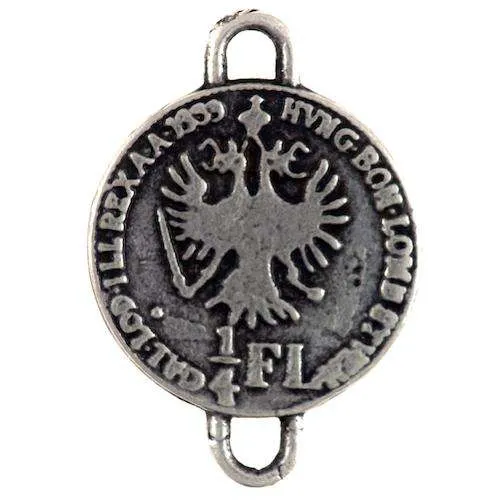 Trachtenapplikation Silberfarben – Metallapplikation TA-24
