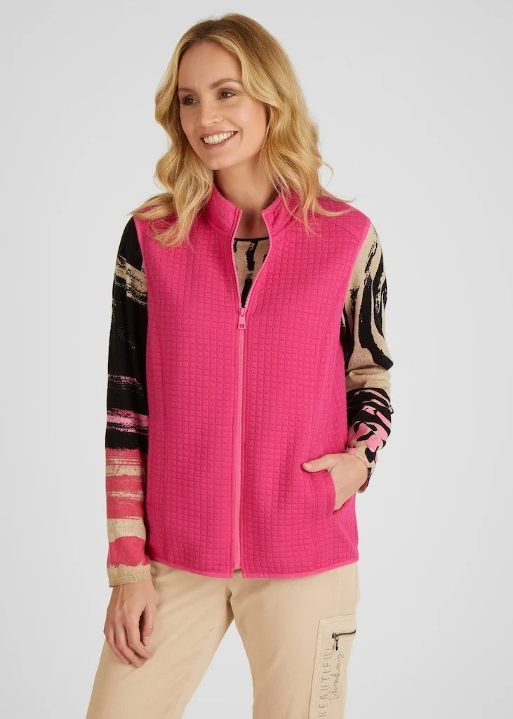Rabe Weste fuchsia