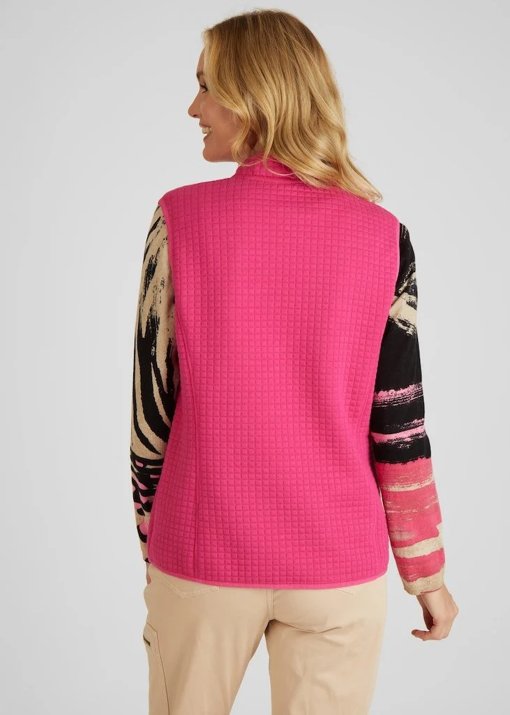 Rabe Weste fuchsia