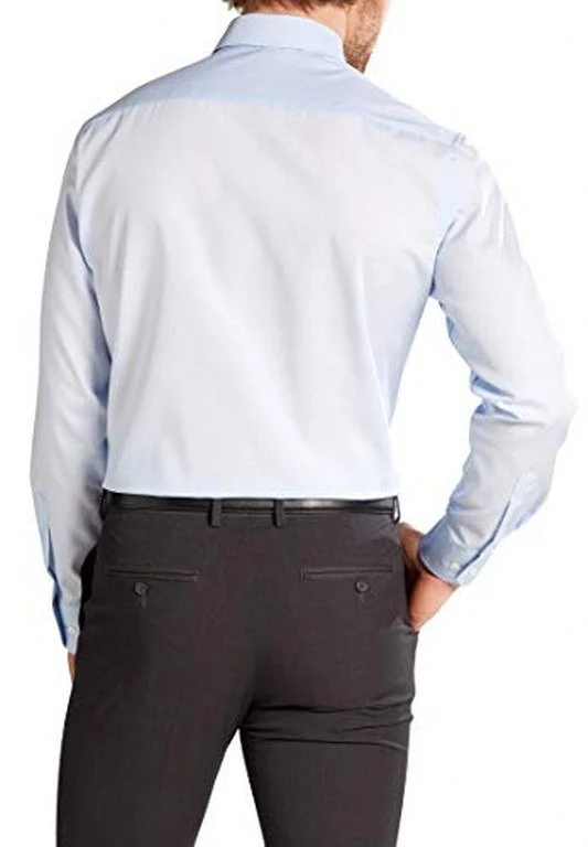 eterna Langarm Hemd Modern Fit Popeline unifarben