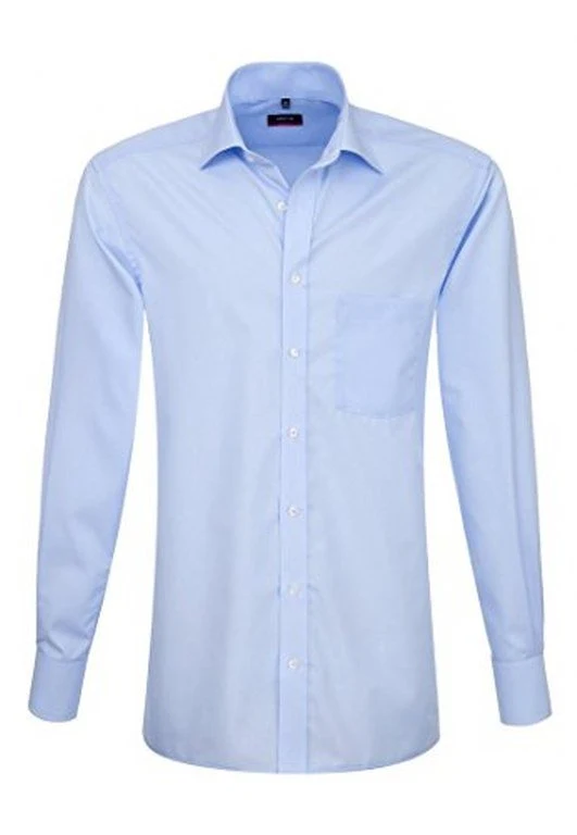 eterna Langarm Hemd Modern Fit Popeline unifarben