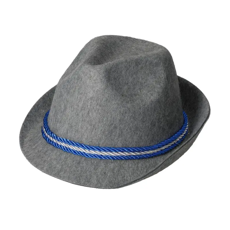 Felt Bavaria Trachtenhut in Grau Traditionell & Stilvoll für Volksfeste