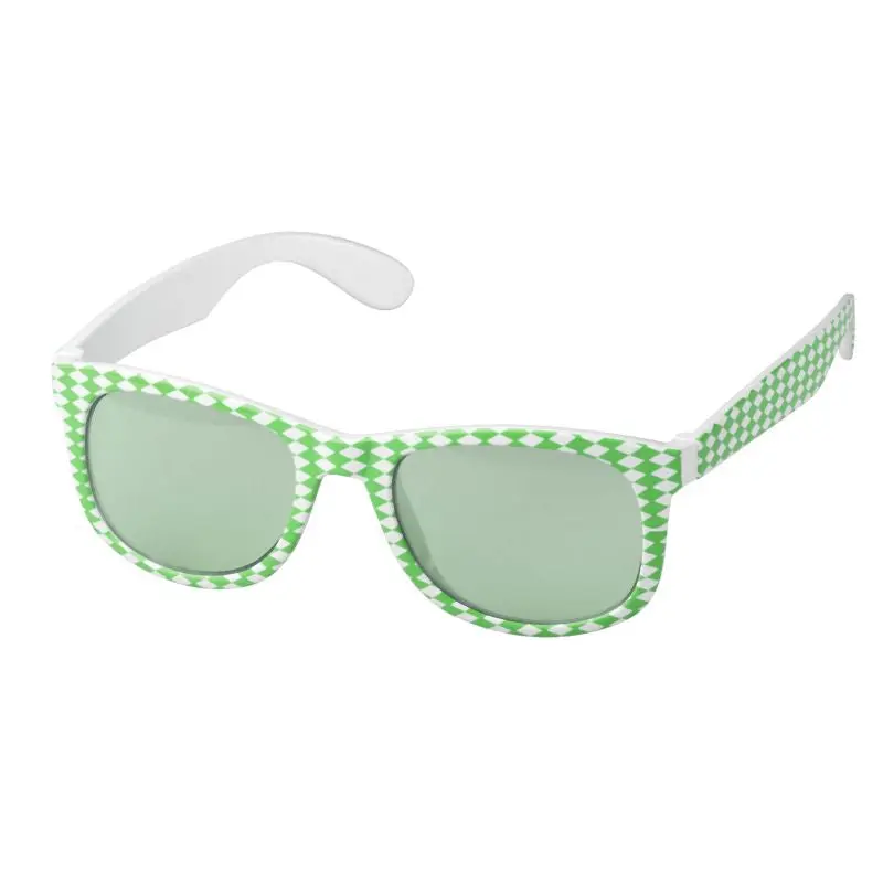 Bavaria Spaßbrille - weiß/grün, lustiges Design, UV-Schutz, Party-Accessoire