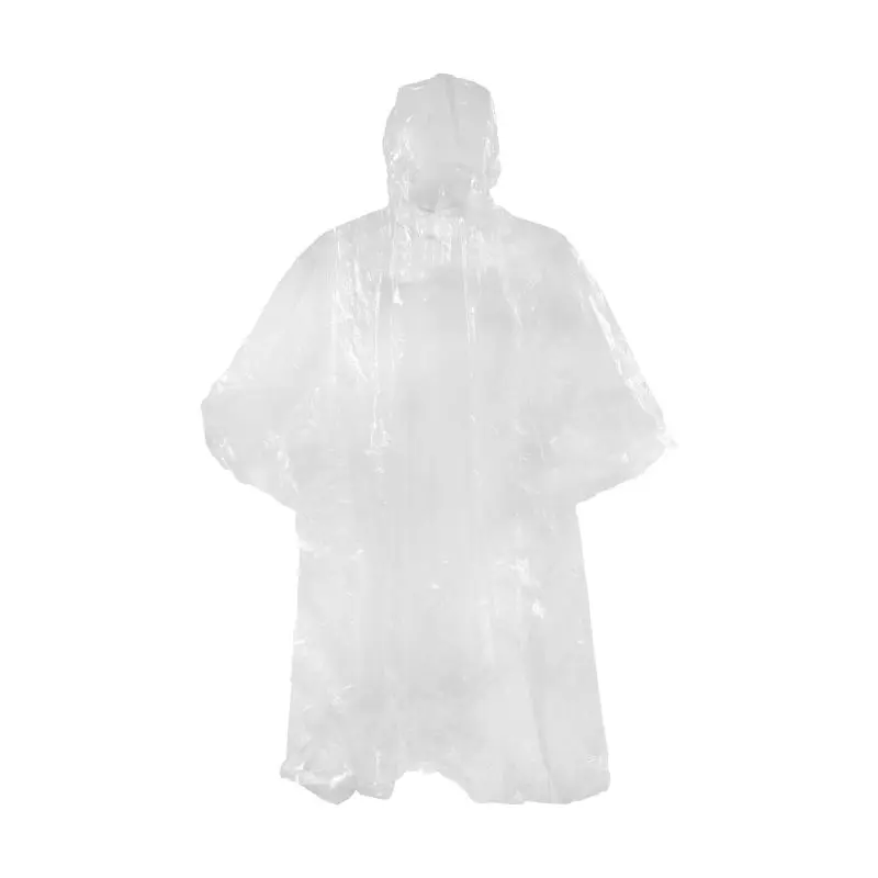 Open-Air Transparenter Regenponcho - Klarer Schutz für Outdoor-Events