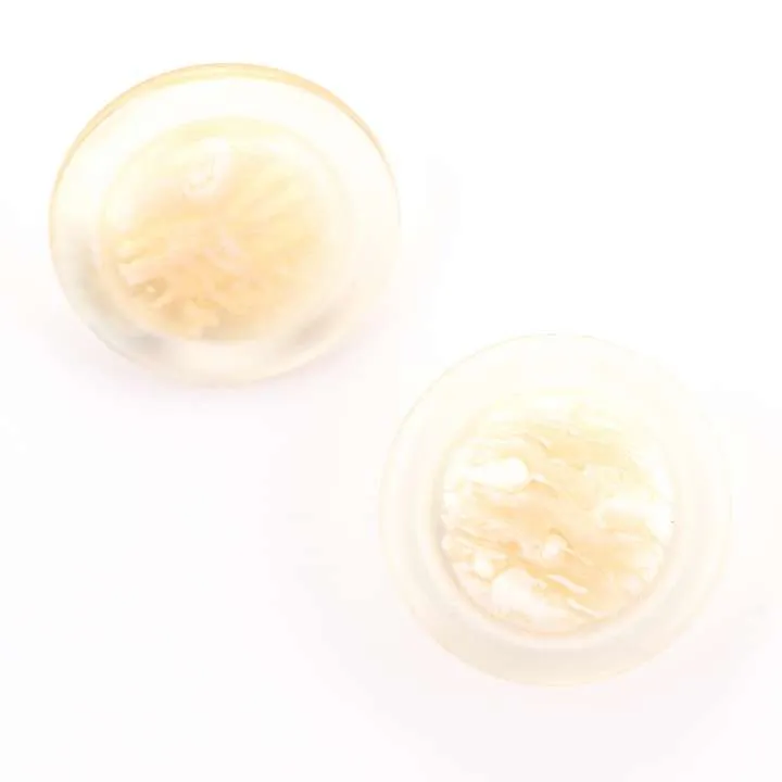 Transparenter Knopf Rose Beige – Kunststoffknopf KD-7