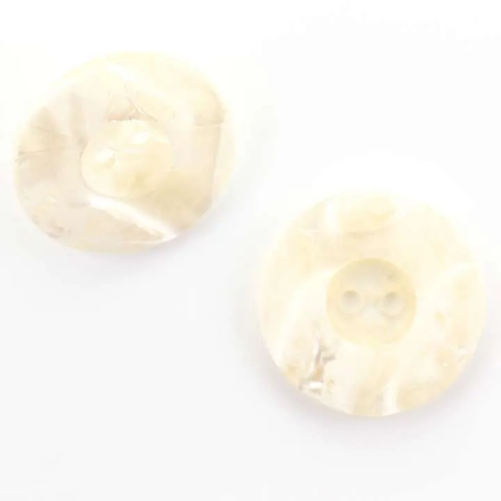 Transparenter Knopf Creme – Kunststoffknopf KD-8