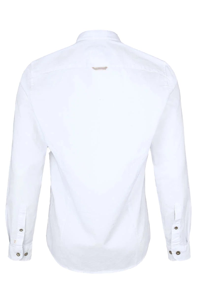 Trachtenhemd Stehkragen Slim Fit