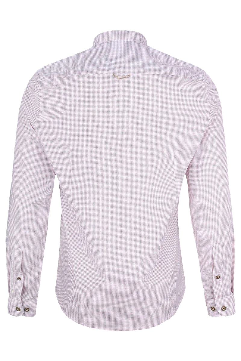 Trachtenhemd Stehkragen Slim Fit