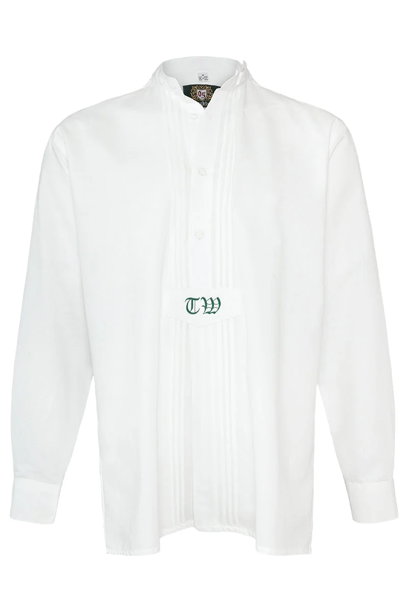Trachtenhemd mit Ihrem Monogramm Stehkragen