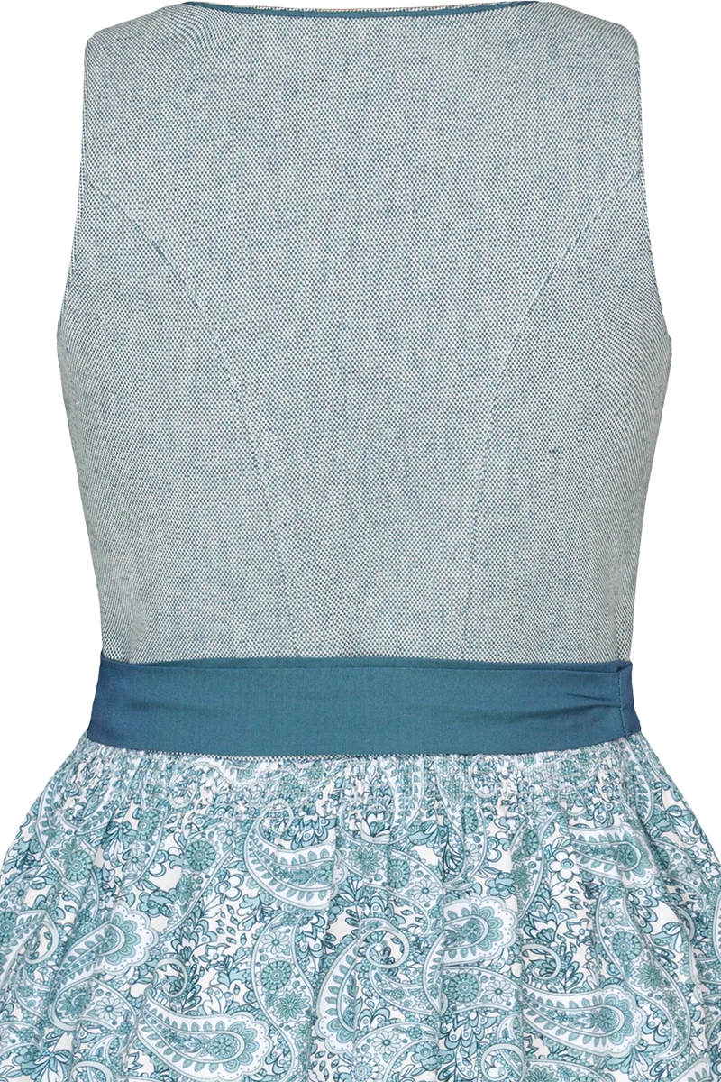 Kinderdirndl mit Paisleymuster und runder Ausschnitt