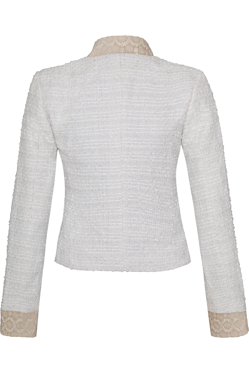Damen Trachtenblazer in Bouclé-Optik