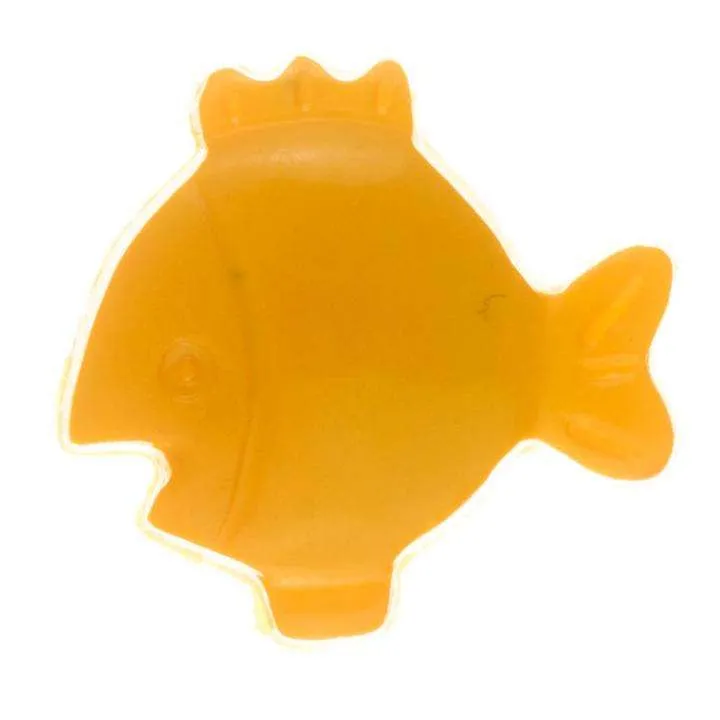 Kinderknopf Fisch Orange 17 mm – Kunststoffknopf KK-59-ORANGE