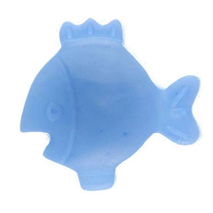 Kinderknopf Fisch Blau 17 mm – Kunststoffknopf KK-59-BLAU