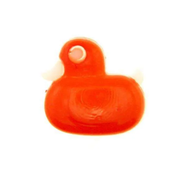 Kinderknopf Ente Orange 15 mm – Kunststoffknopf KK-4-ORANGE
