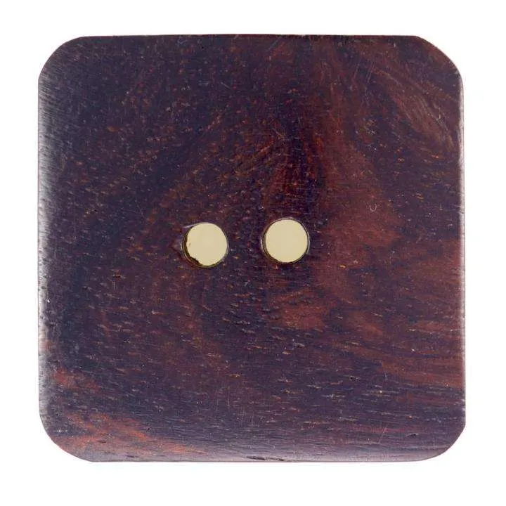 Holzknopf Braun 2-Loch – HK-173-D