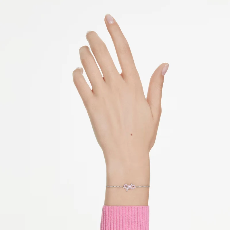 SWAROVSKI Armband Damen Lifelong Bow Schleife Pink Rhodiniert 5723553