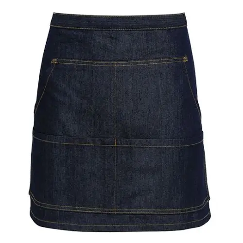 Jeans Taille Schürze mit Zierstich, ideal für Service und Handwerk