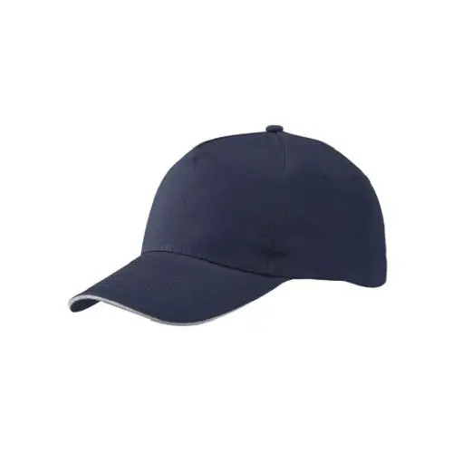 Attraktive 5-Panel Promo Sandwich Cap mit Farbakzenten