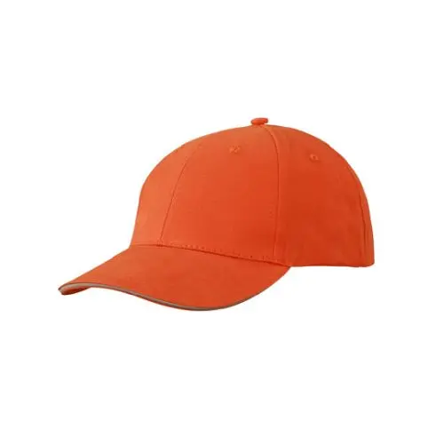 Light Brushed Sandwich Cap – Leicht gebürstete Kappe mit kontrastreichem Schirm