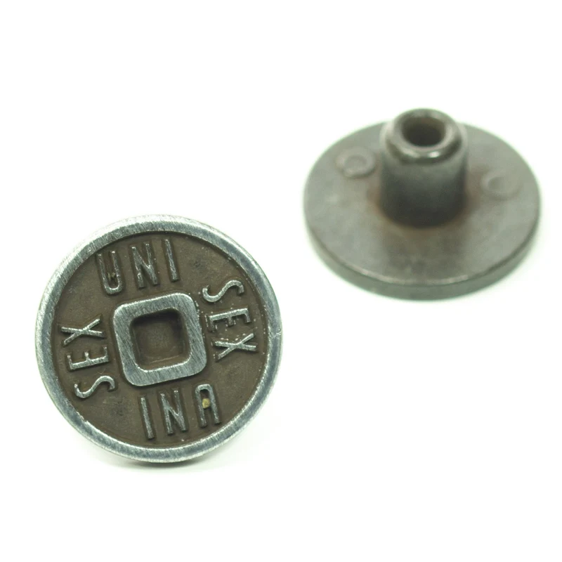 Jeansknopf Uni Sex Alteisen – Metallknopf NJ-6