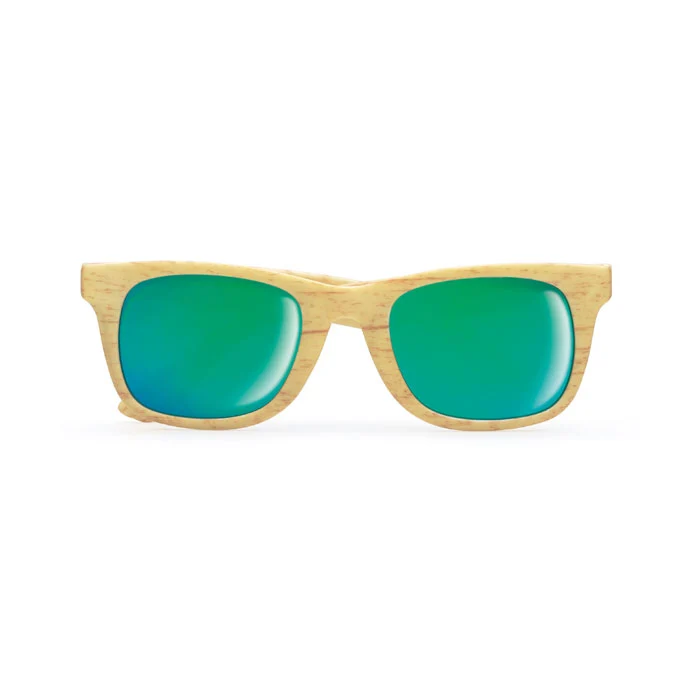 Sonnenbrille in Holzoptik