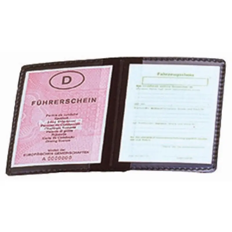 KreativDesign Ausweis-Hülle Soft - Schwarz Stilvolle Tasche für sichere Aufbewahrung von Ausweisen