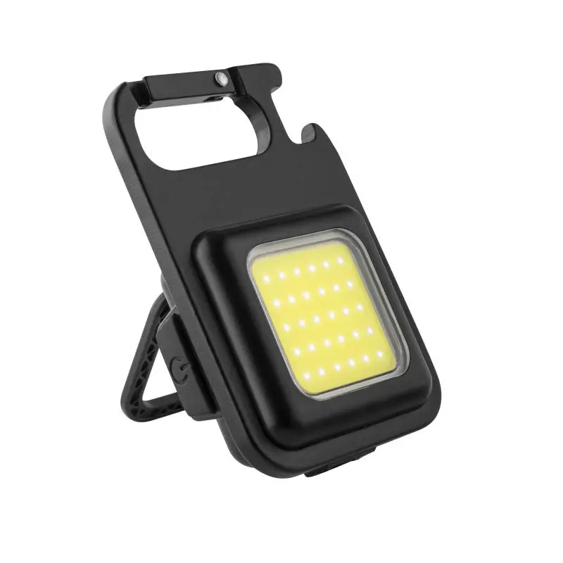Metmaxx LED MegaBeam MiniSquareLightReCharge – Wiederaufladbare Taschenlampe, Schwarz