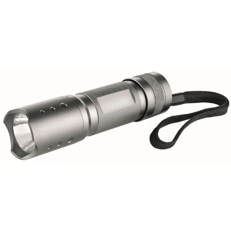Metmaxx LED MegaBeam Taschenlampe MultiPower3Watt - Silber, leistungsstark und vielseitig einsetzbar