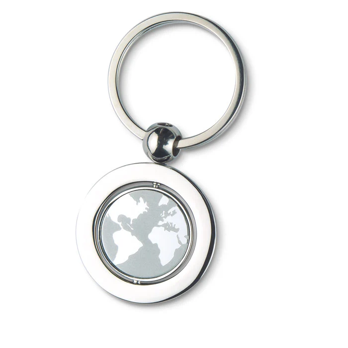Globus Schlüsselanhänger aus Metall