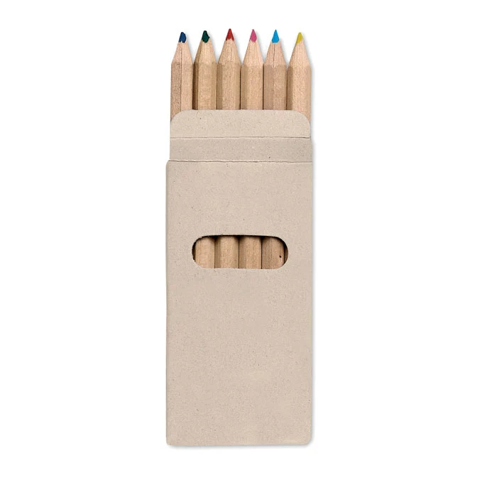 6 Buntstifte in einer Schachtel