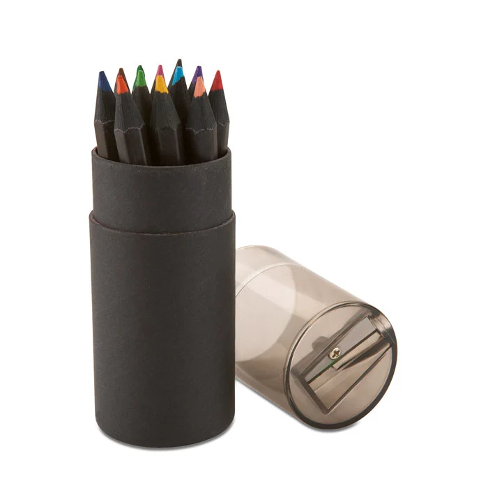 Schwarze Buntstifte