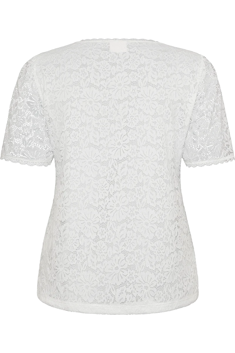 Damen Trachtenshirt aus elastischer Spitze
