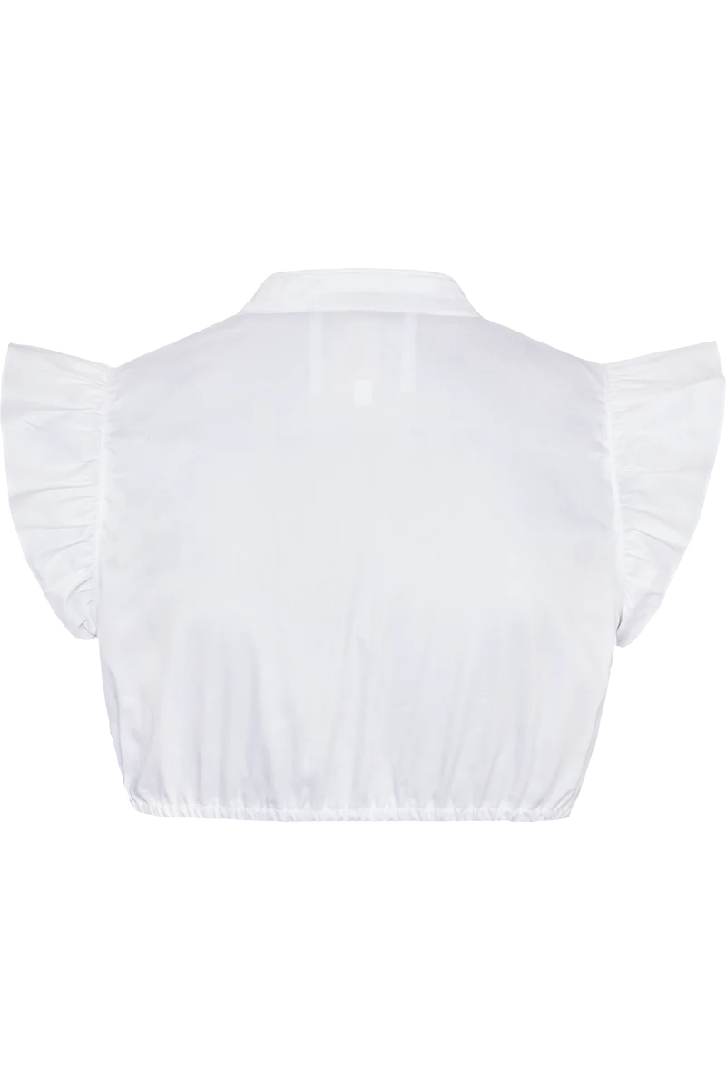 Kinder Teenager Dirndlbluse mit Flügelärmel und Stretch