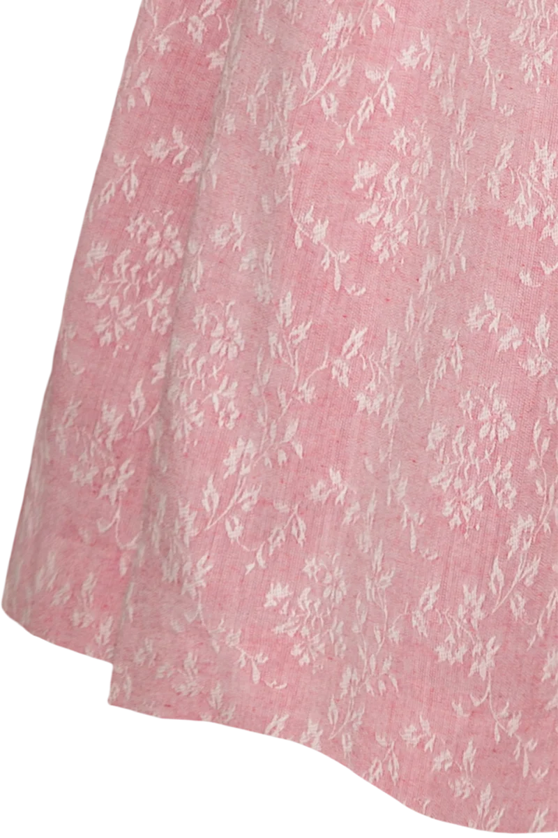 Midi-Dirndl mit floralem Webmuster