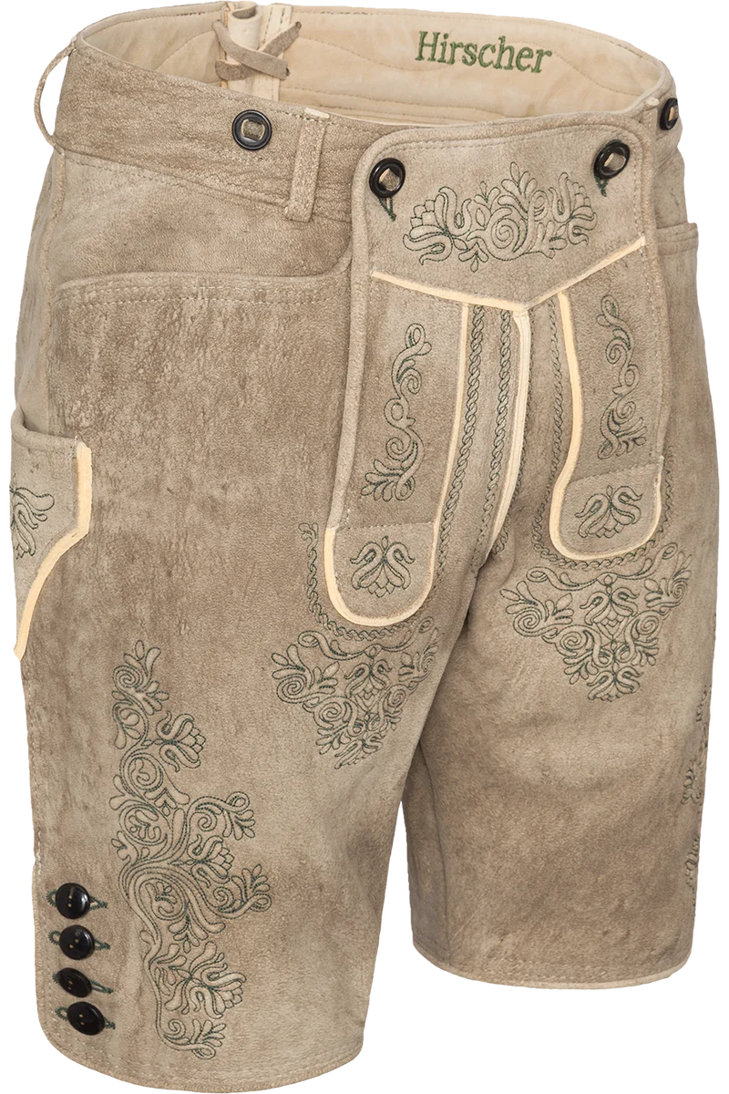 Herren Lederhose kurz aus Hirschleder